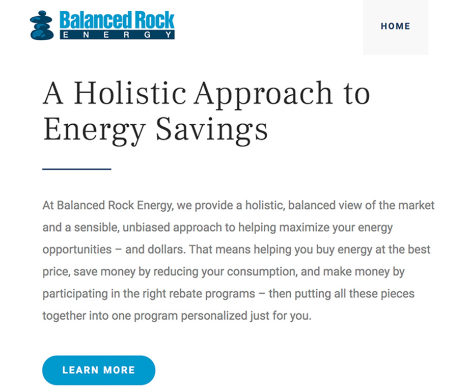 Balanced Rock Energy Website