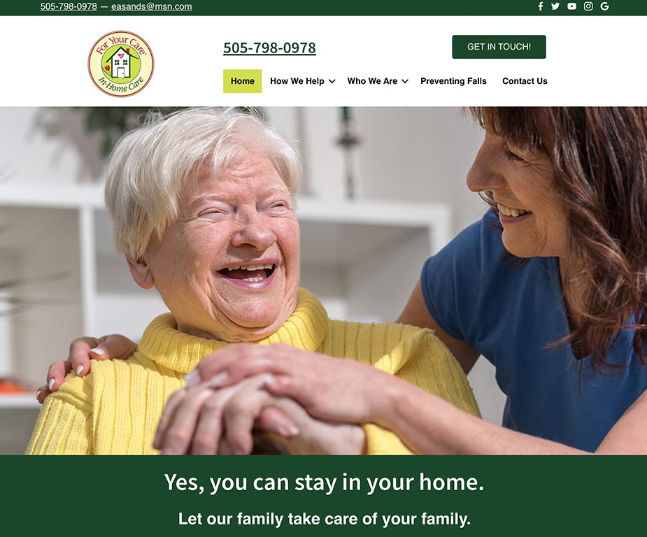 For Your Care - Website Design