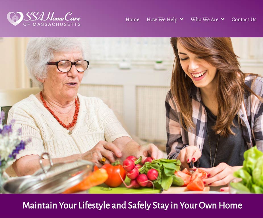 SSA Home Care Website Design